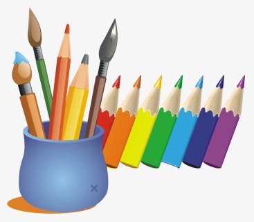Cartoon Color Pen Transprent - Color Pencil Cartoon Png, Transparent Png, Free Download