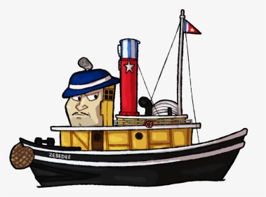 Transparent Steam Boat Clipart - Tugs Zebedee, HD Png Download, Free Download