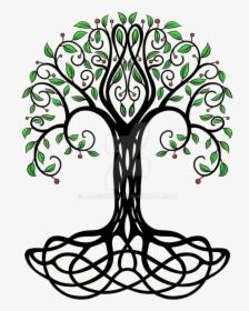 Transparent Yggdrasil Png - Tribal Design Tree, Png Download, Free Download