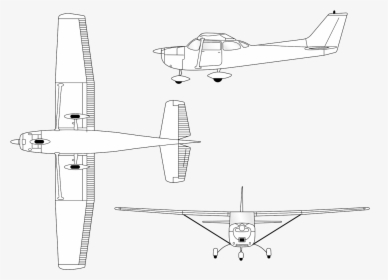 Cessna 172 Front View, HD Png Download, Free Download