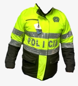 Chaqueta Reflectiva Policial - Leather Jacket, HD Png Download, Free Download