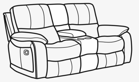 1298-604 - Catalina Flexsteel Reclining Loveseat Cupholder, HD Png Download, Free Download