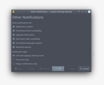 Gui For Managing Certain Notifications - Vim Italics, HD Png Download, Free Download