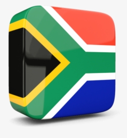 Glossy Square Icon 3d - South Africa Flag 3d Png, Transparent Png, Free Download
