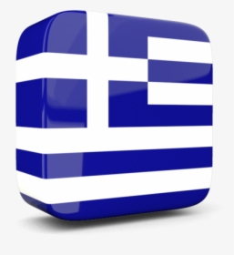 Glossy Square Icon 3d - Greek Flag Png Transparent, Png Download, Free Download