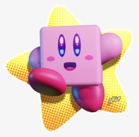 Square Kirby In 【３ｄ】 - Fake Nintendo Switch Games Kirby, HD Png Download, Free Download