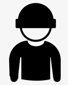 Dude Wearing Sweater And Bonnet - Man With Cap Icon, HD Png Download, Free Download