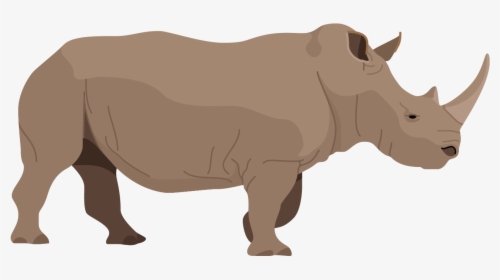 Brown Clipart Rhino - Rhino Clipart, HD Png Download, Free Download