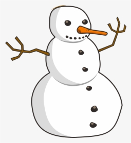Snowman On Black Background, HD Png Download, Free Download