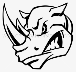Black And White Rhino Head, HD Png Download, Free Download