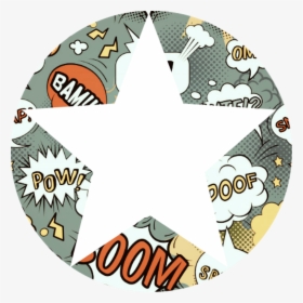 Background Round Circle Star Comic Wlka - Interjections Png, Transparent Png, Free Download