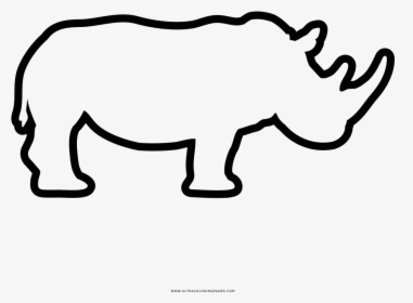 Rhinoceros Coloring Page - White Rhino Icon, HD Png Download, Free Download