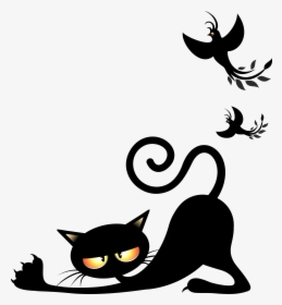 Angery Cat Clipart 10 Catfish Gif - Black Cat, HD Png Download, Free Download