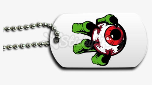 Monster Eyeball Dog Tag Front - Chain, HD Png Download, Free Download