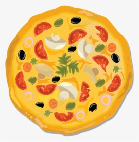 Hand Drawn Cartoon Pizza Decoration Vector - Free Vector Chef, HD Png Download, Free Download