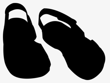 Shoe Clip Art Flip-flops Product Design Silhouette - Flip-flops, HD Png Download, Free Download
