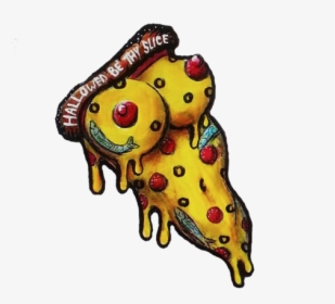 Pizza Tits Sticker - Pizza And Boobs Sticker, HD Png Download, Free Download