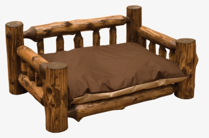 Cedar Log Dog Bed - Cedar Dog Bed, HD Png Download, Free Download