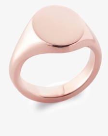 18ct Rose Gold Signet Ring, Oxford Oval, HD Png Download, Free Download