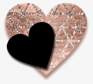 #hearts #love #rosegold #metallic #foil #copper #geometric - Heart, HD Png Download, Free Download