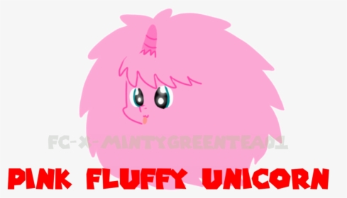 A Pink Fluffy Unicorn Vector By Fc X Mintygreentea01 - Cartoon, HD Png Download, Free Download