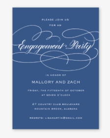 Flourish Blue Save The Date - Calligraphy, HD Png Download, Free Download