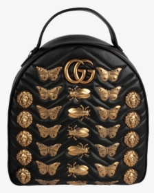 Gucci Marmont Gold Bug Backpack, HD Png Download, Free Download
