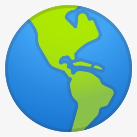 Globe Showing Americas Icon - Earth Emoji, HD Png Download, Free Download