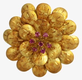 Gold Flowers Png , Png Download - Bead, Transparent Png, Free Download