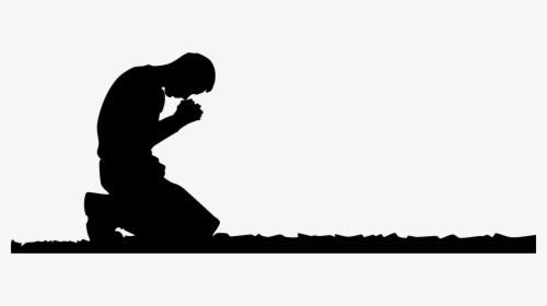 Clip Art Person Kneeling In Prayer - Kneeling Down To Pray, HD Png Download, Free Download