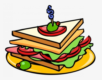Sandwich Clipart Png - Clubhouse Sandwich Clip Art, Transparent Png, Free Download