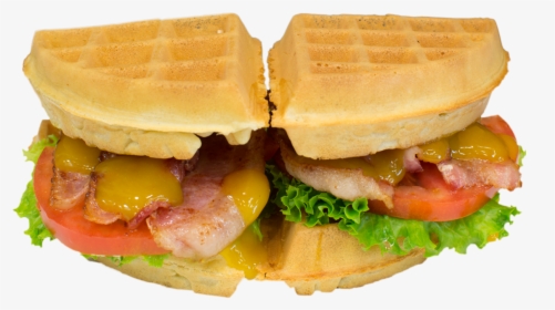 Blt Waffle Sandwich - Fast Food, HD Png Download, Free Download