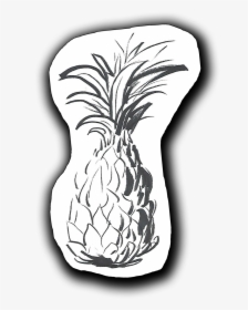 Transparent Black And White Pineapple Png - Pineapple, Png Download, Free Download