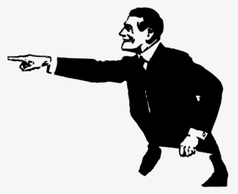 Man Pointing - Person Pointing Finger Clipart, HD Png Download, Free Download