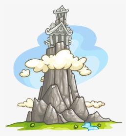 Transparent Cartoon Mountains Png - Mt Olympus Easy To Draw, Png Download, Free Download