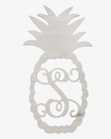 Single Wood Initial In Pineapple Design - Interlocking Monogram, HD Png Download, Free Download