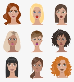 Types Of Female Hairstyles, HD Png Download, Free Download