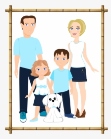 Smithfamily - Cartoon Family Drawing, HD Png Download, Free Download