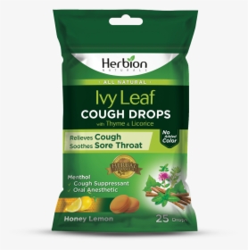Herbion Cough Drops With Ivy,thyme & Licorice - Thyme In Cough Drops, HD Png Download, Free Download