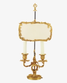 Single-candle Gold Painted Lamp - Chandelier, HD Png Download, Free Download