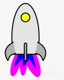 Rocket Ship Of Cartoon Clipart Santas Mail Box Clip - Rocket Ship Clif Art, HD Png Download, Free Download
