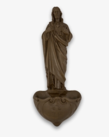 Resin Holy Water Font Of The Sacred Heart Of Jesus - Statue, HD Png Download, Free Download