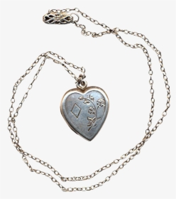 Heart Pendant Png Transparent - Vintage Silver Heart Locket, Png Download, Free Download