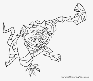 New Tmnt Cartoon Coloring Master Splinter - Rise Of The Teenage Mutant Ninja Turtles Coloring Pages, HD Png Download, Free Download
