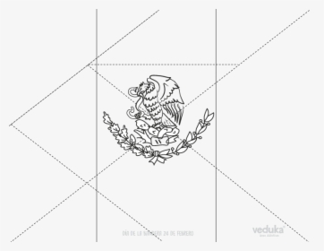Transparent Bandera Mexicana Png - Line Art, Png Download, Free Download