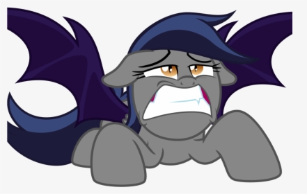 Inudewaruika, Bat Pony, Bat Pony Oc, Grimace, Oc, Oc - Cartoon, HD Png Download, Free Download