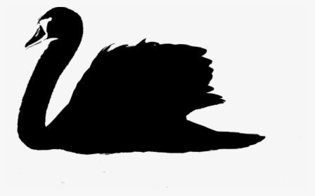 #sticker #silhouette #swan #freetoedit - Duck, HD Png Download, Free Download