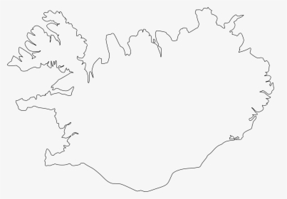 Map Of Iceland Clip Arts - Iceland Outline, HD Png Download, Free Download