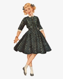 Free Vintage Image 1955 Girl 842×1,600 Pixels Images - Vintage Girls Transparent, HD Png Download, Free Download