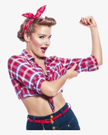 Flex Up Your Online Muscle - Pin Up Girl Arm, HD Png Download, Free Download